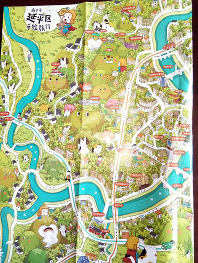 延平区手绘旅游地图出版发行